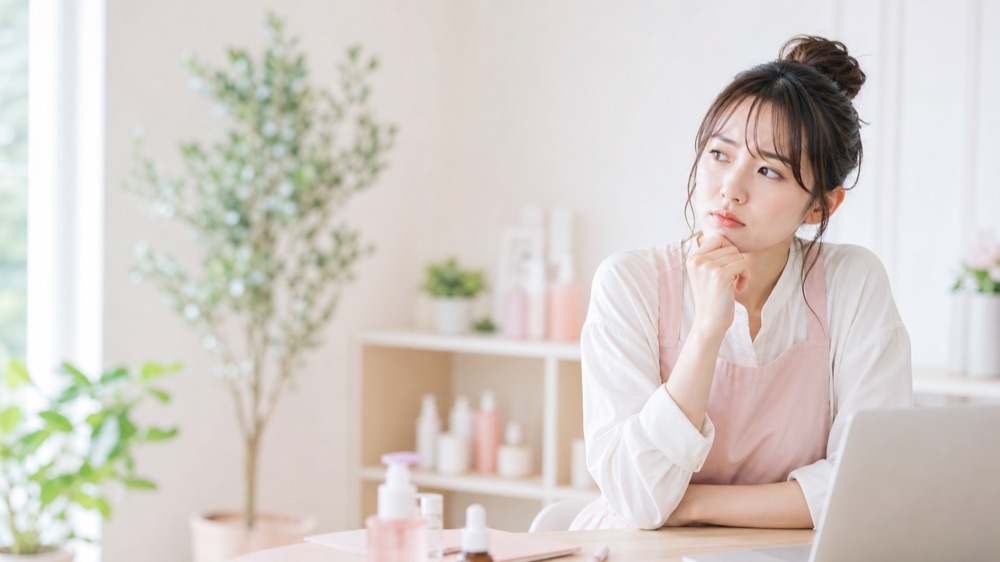 働く場所について悩む美容師